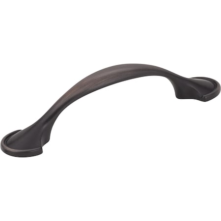 Elements 3" Center-to-Center Brushed Oil Rubbed Bronze Watervale Cabinet Pull 647-3DBAC